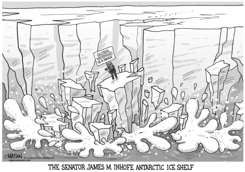 SENATOR INHOFE ICE SHELF by R.J. Matson