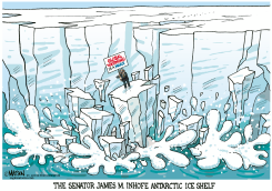 SENATOR INHOFE ICE SHELF by R.J. Matson