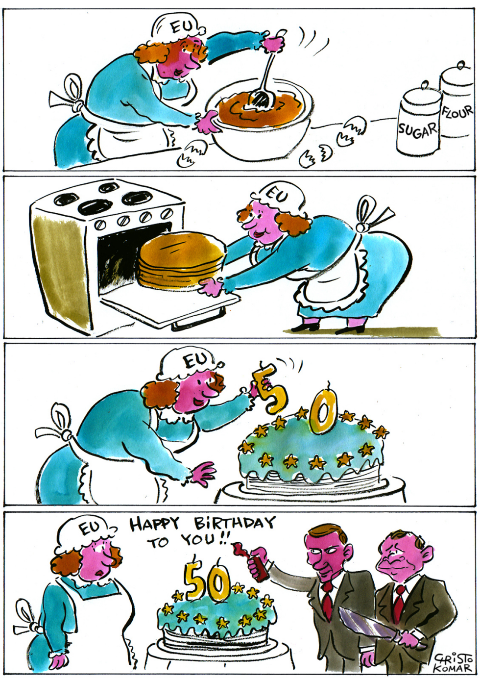 Happy Birthday Europe - COLOR