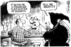 SMOKING BAN by Joe Heller