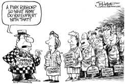 ELIZABETH EDWARDS by Joe Heller