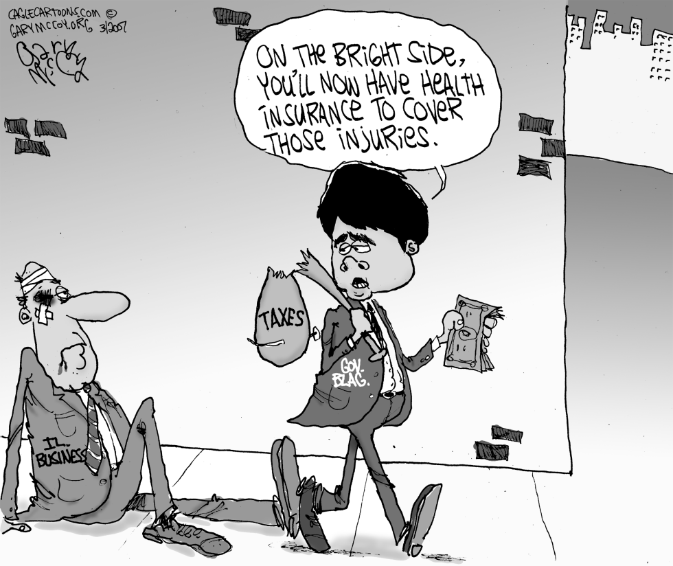 IL Gov Blags Insurance Plan LOCAL