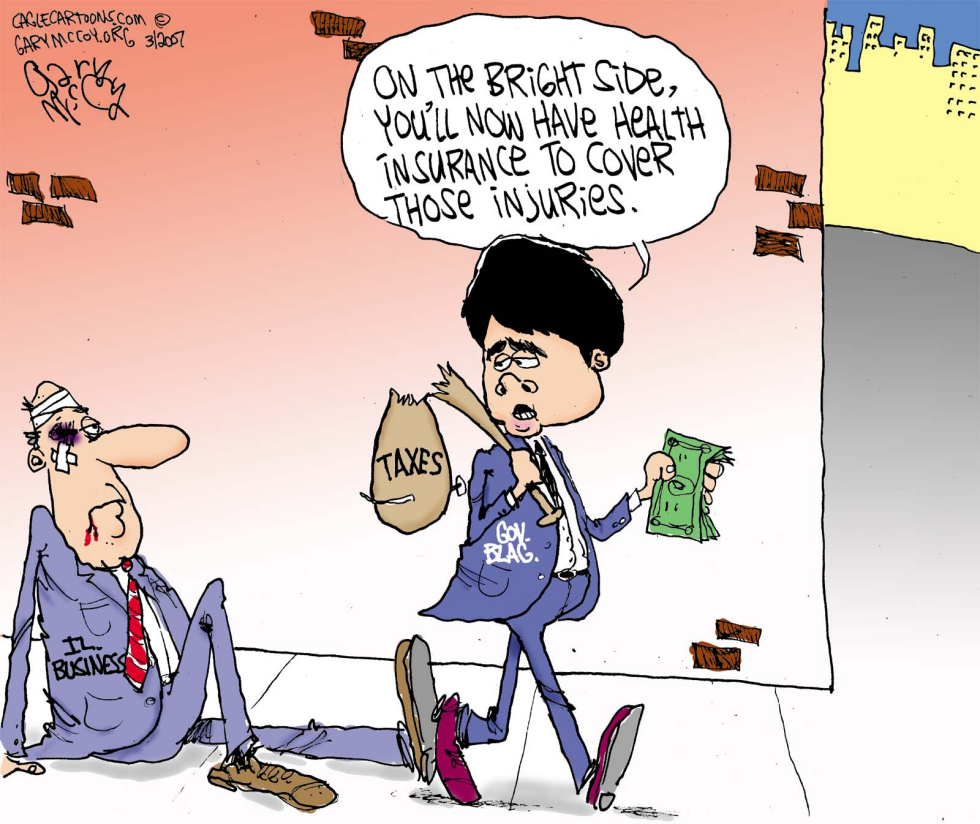 IL Gov Blags Insurance Plan COLOR LOCAL