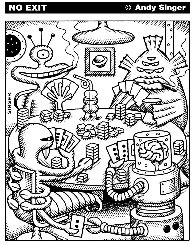 Aliens Play Poker
