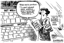 ELIZABETH EDWARDS;TONY SNOW by Jimmy Margulies