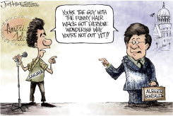 ALBERTO GONZALES  SANJAYA by Joe Heller