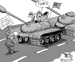 BUSH TAKES ON DEFUNDERS by Gary McCoy