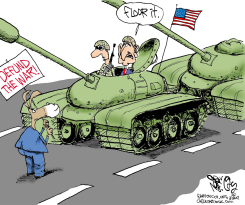 BUSH TAKES ON DEFUNDERS by Gary McCoy