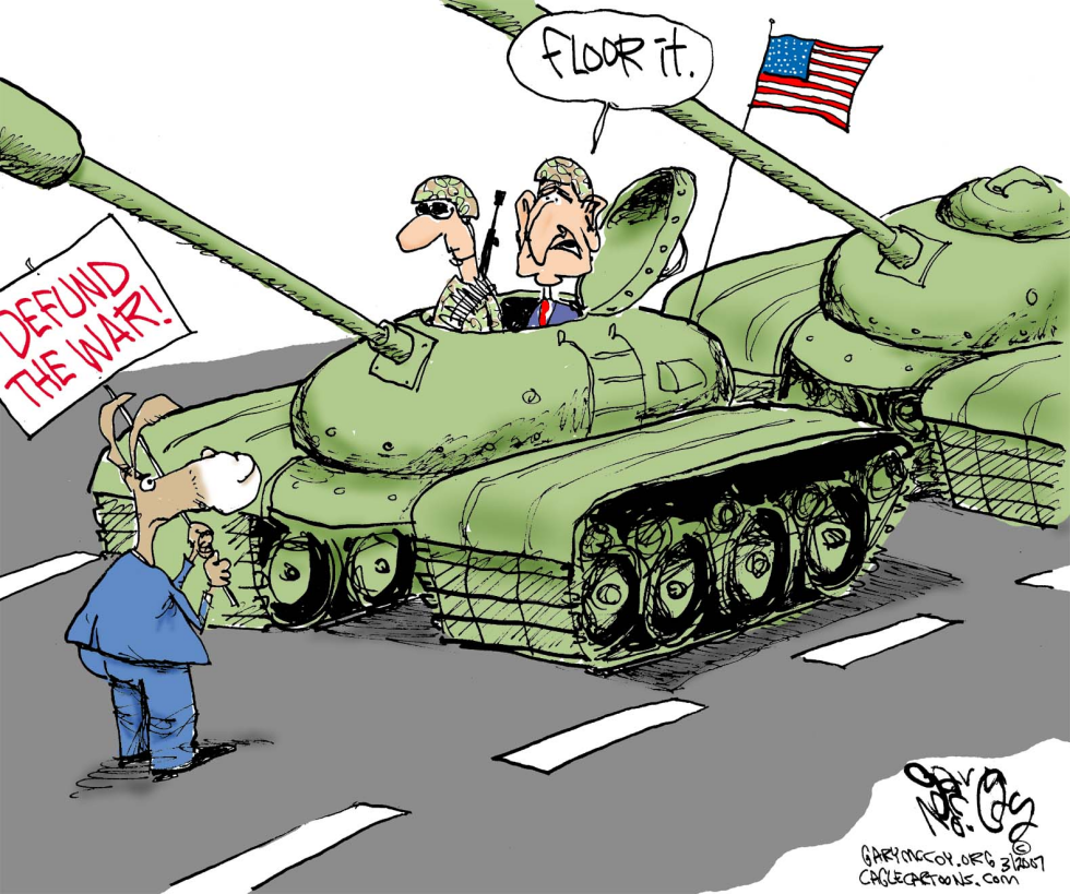 Bush Takes On Defunders  COLOR