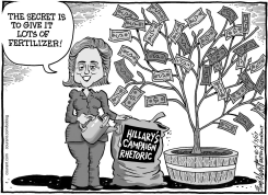 HILLARY CLINTON by Bob Englehart