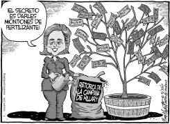 HILLARY CLINTON by Bob Englehart