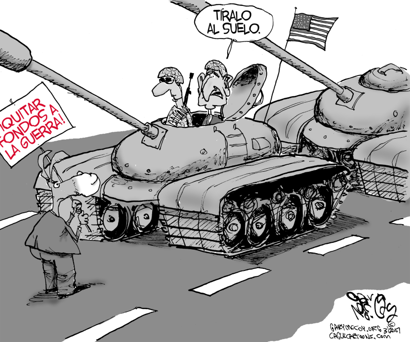Bush va sobre los que quitan fondos