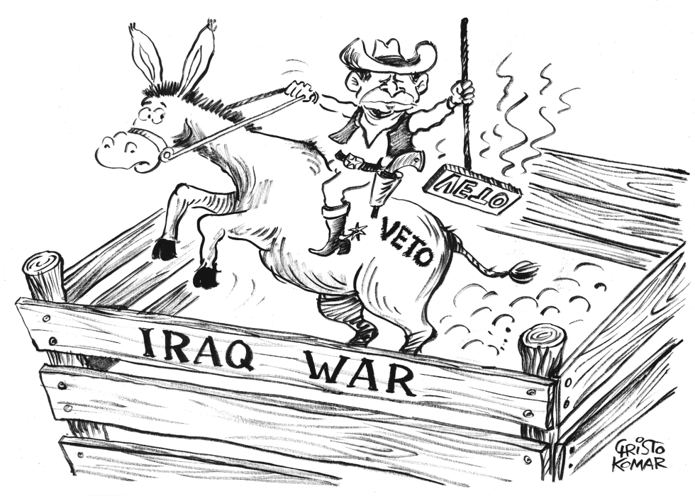 Iraqi rodeo - B&W