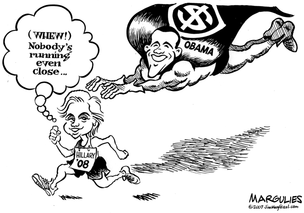 Hillary and Obama