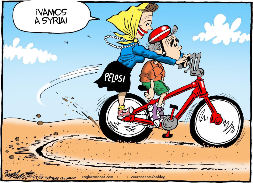Nancy Pelosi va a Syria / COLOR