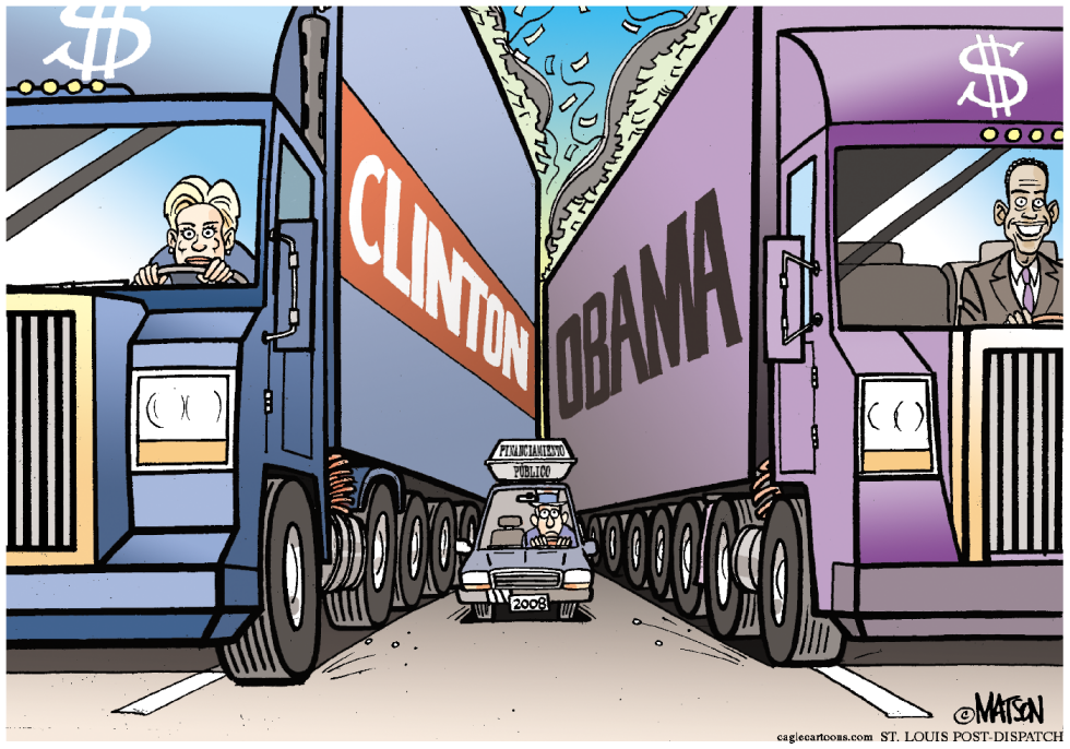 La movilizacion de Fondos de Clinton y Obama / COLOR