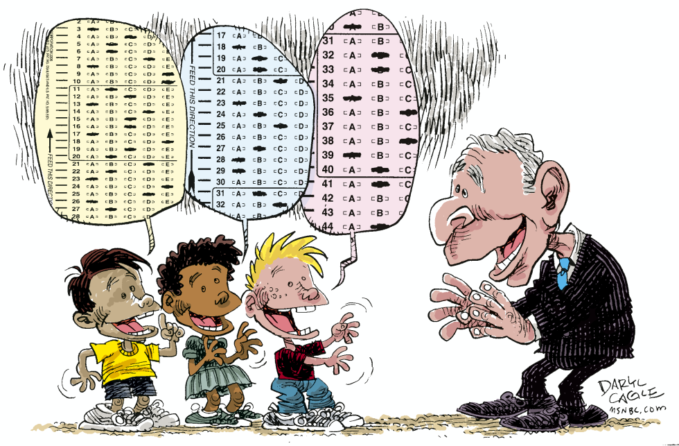  NO CHILD LEFT BEHIND  by Daryl Cagle