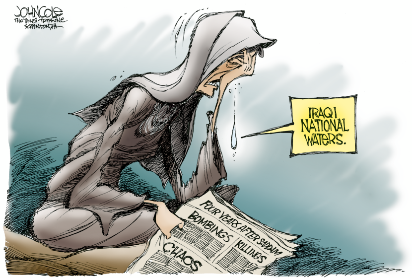 Iraqi national waters -- color