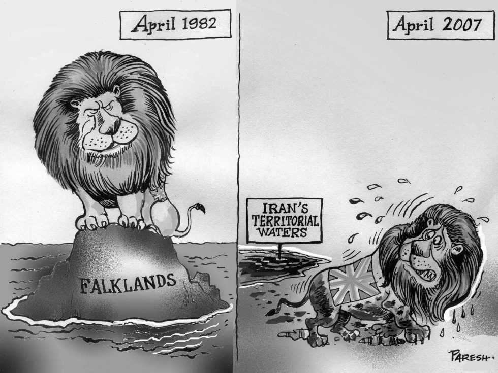 UK then and now  b&w