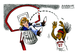 IMUS AND RUTGERS WOMENS TEAM by Jimmy Margulies