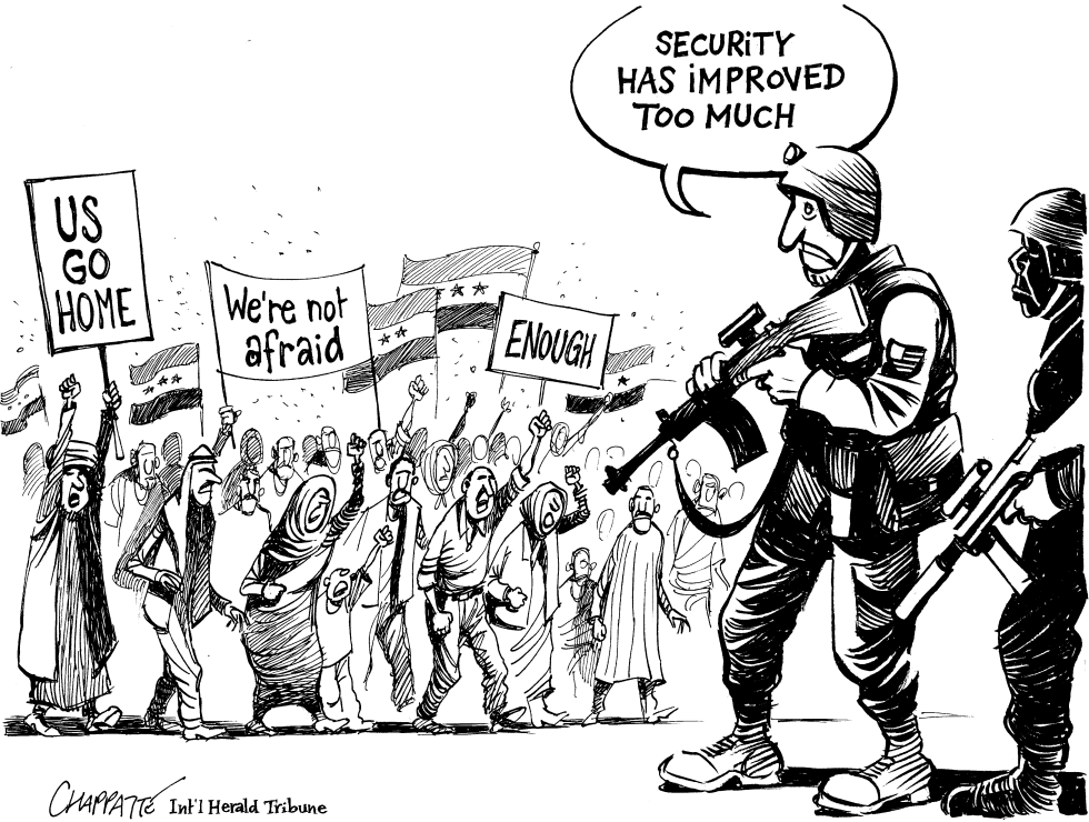  ANTI-US DEMONSTRATIONS IN IRAQ by Patrick Chappatte