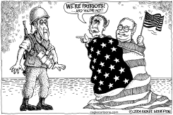 BUSH PATRIOTISM by Monte Wolverton