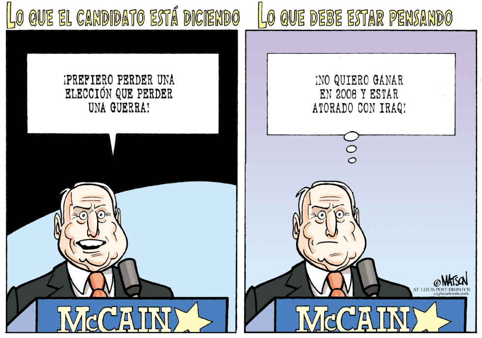  LA ESTRATEGIA PERDEDORA DE MCCAIN  by RJ Matson