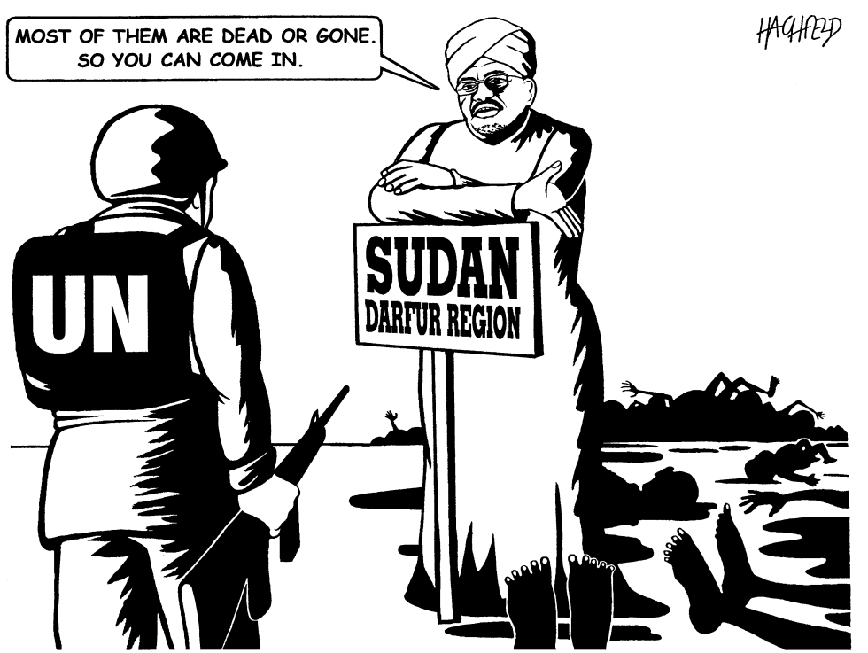 UN soldiers in Darfur