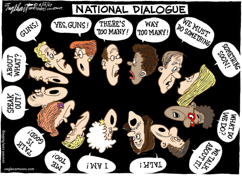 National Dialogue About Guns Color