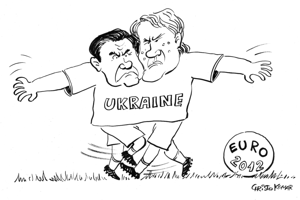 Ukrainian Soccer Team - B&W