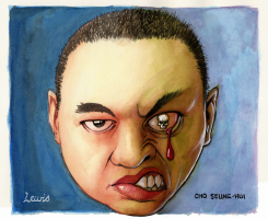 PORTRAIT OF A PSYCHOTIC by Peter Lewis