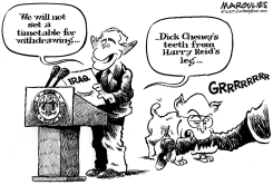 NO TIMETABLE FOR WITHDRAWAL by Jimmy Margulies