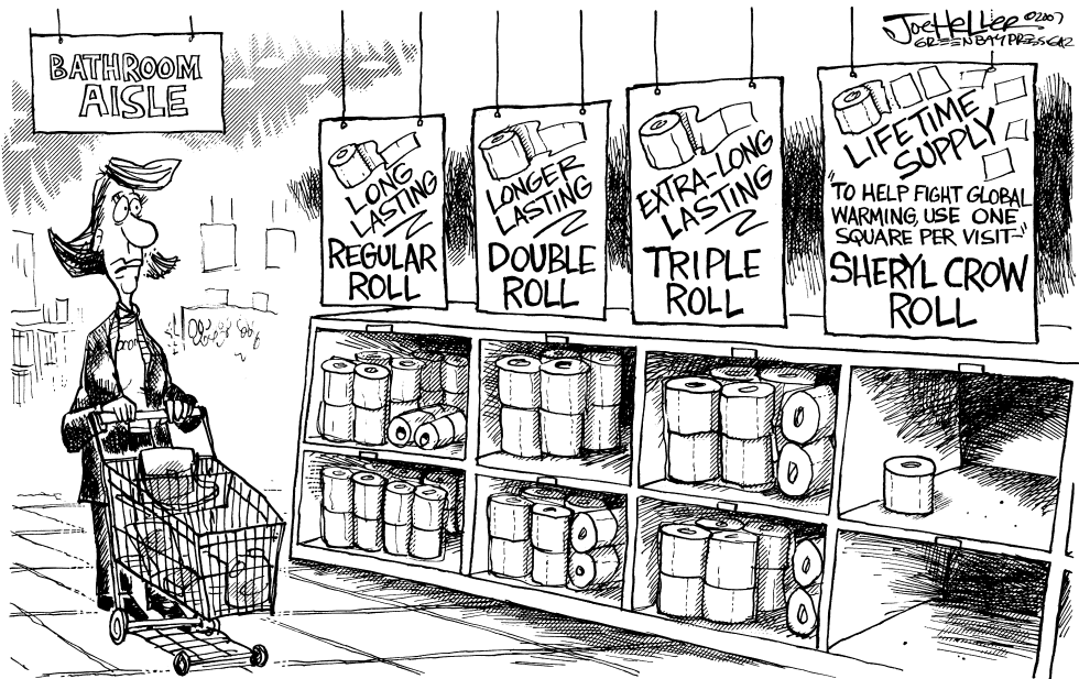 Sheryl Crow and toilet paper