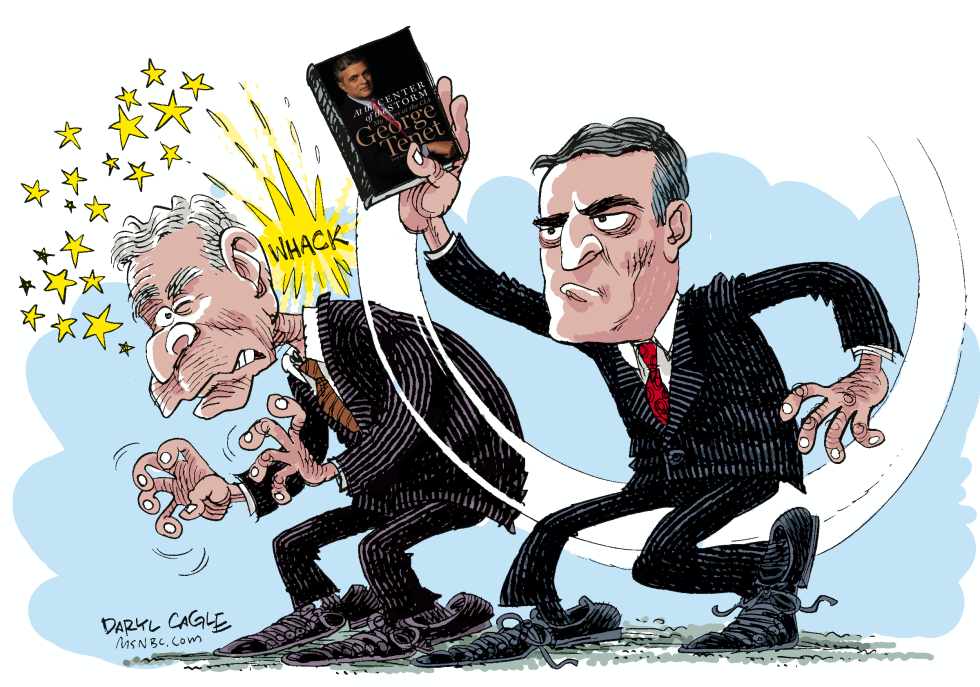  GEORGE TENET BOOK  by Daryl Cagle