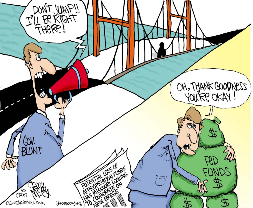 LOCAL MO-IL MS River Bridge  COLOR