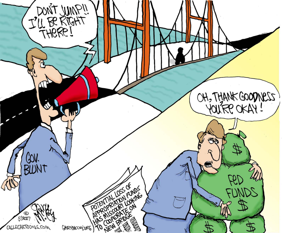 LOCAL MO-IL MS River Bridge  COLOR