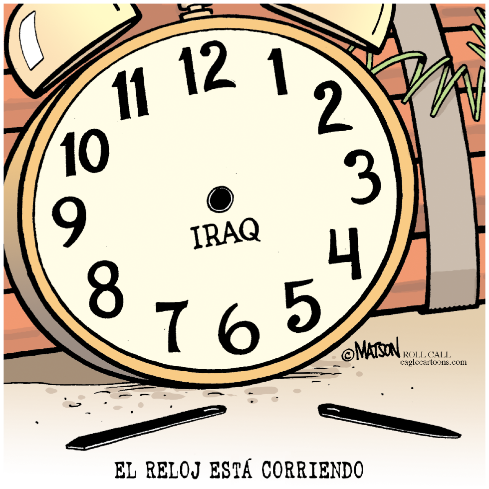  EL RELOJ DE IRAQ ESTA CORRIENDO  by RJ Matson