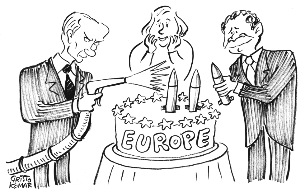 Europe Day Celebration - B&W
