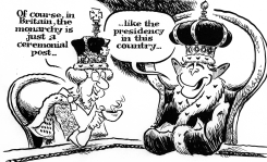 QUEEN ELIZABETHS VISIT by Jimmy Margulies