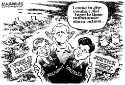 COMFORTING STORM VICTIMS by Jimmy Margulies