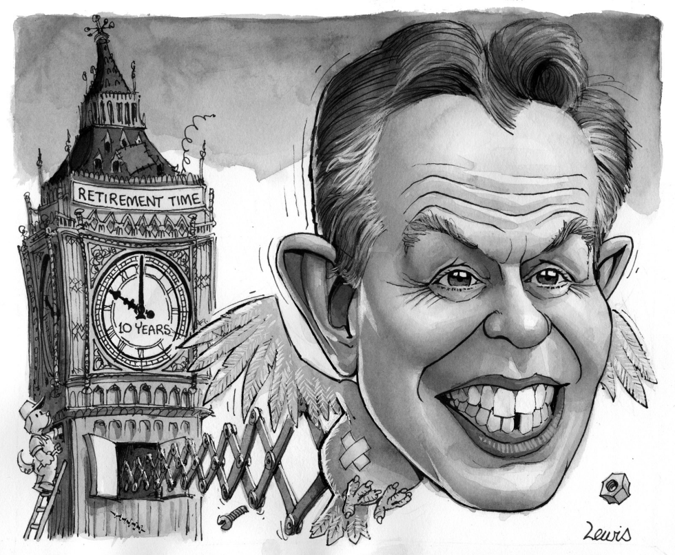 Blair clocks off