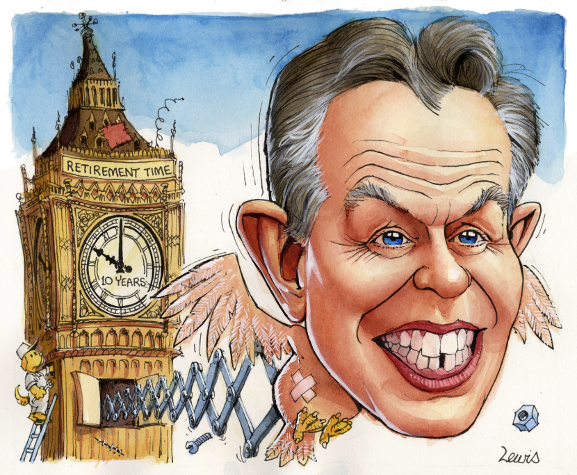 Blair clocks off