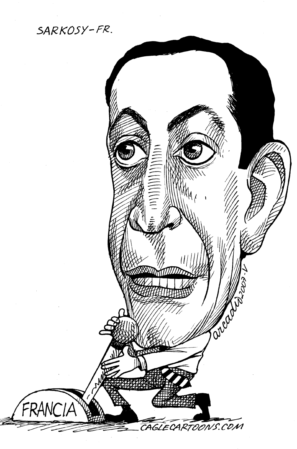  NICOLAS SARKOSY by Arcadio Esquivel