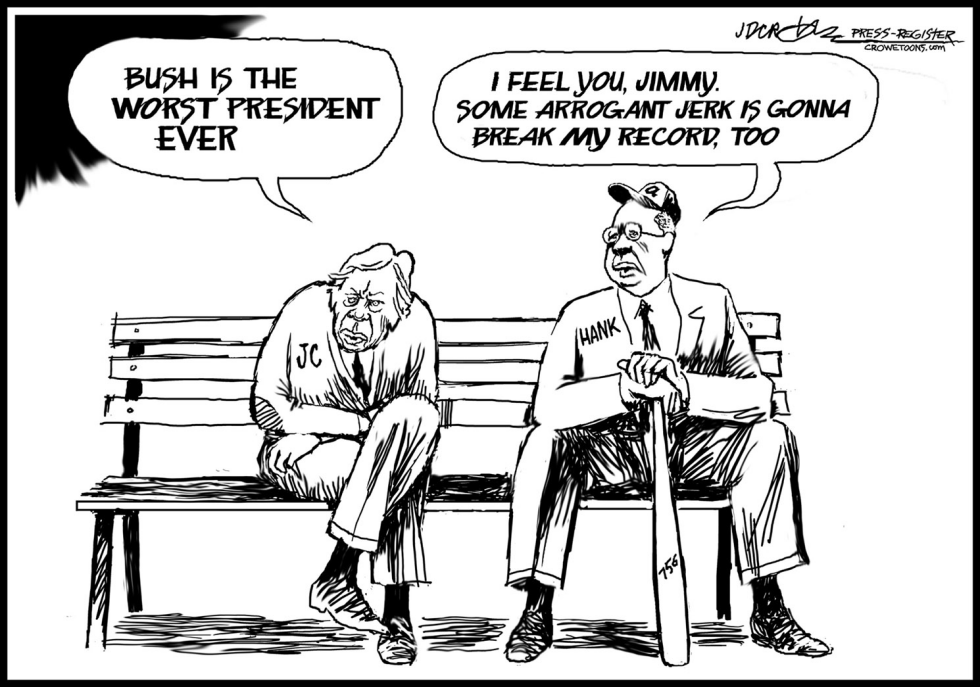 Jimmy carter and hank aarons records