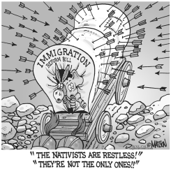 IMMIGRATION REFORM BILL ATTACKED FROM ALL SIDES by R.J. Matson