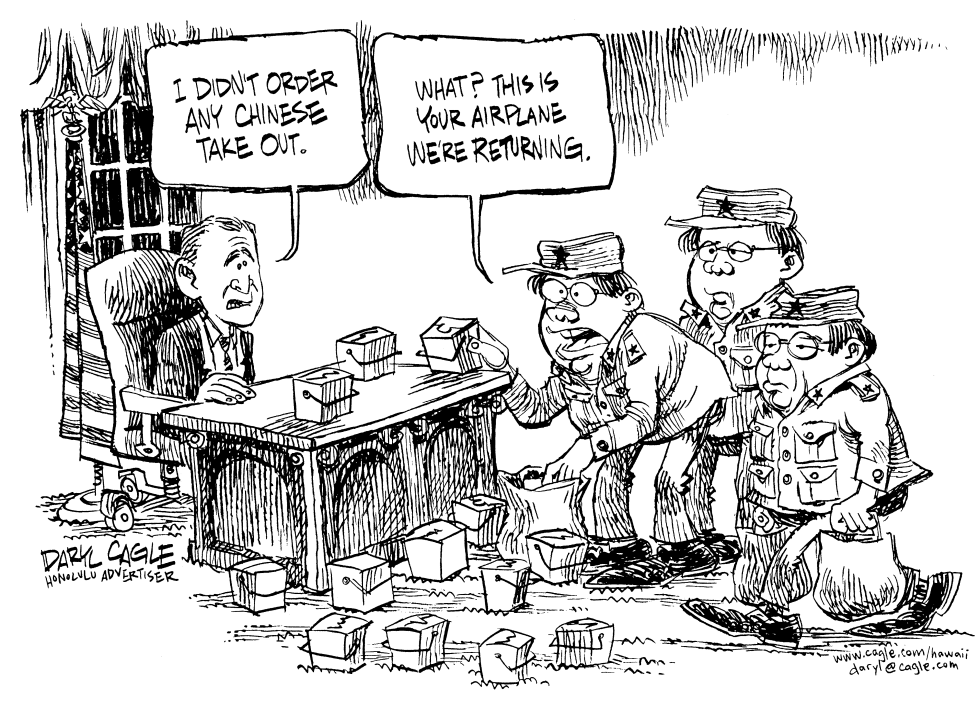  CHINESE TAKE OUT by Daryl Cagle