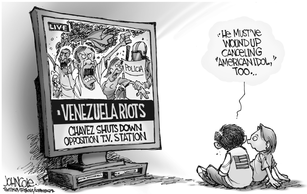 Venezuelan TV riots