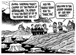 PELOSI IN GREENLAND  by John Trever