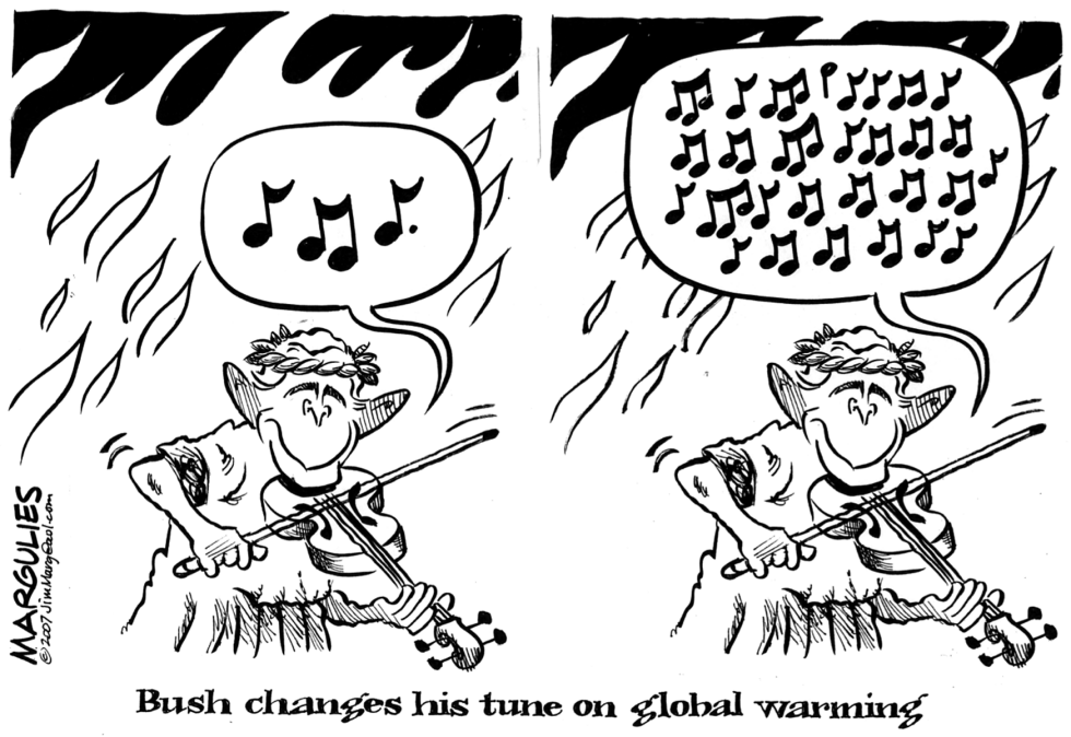 Bush changes his tune