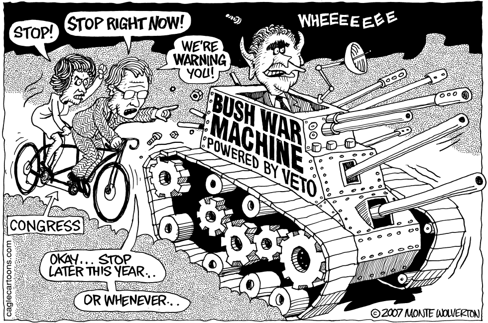  STOPPING THE BUSH WAR MACHINE by Wolverton